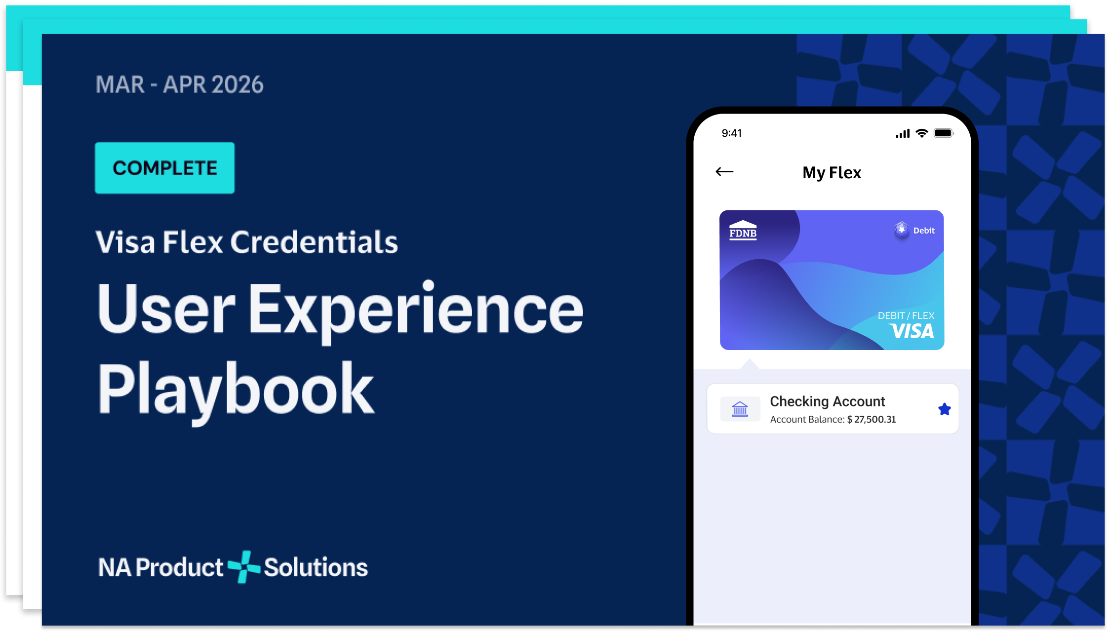 Pages from the Flex product playbook, showing shared research, experience patterns, and insights compiled as a cross-regional source of truth